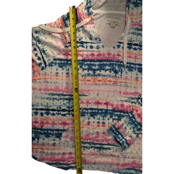Koolaburra by UGG Womens Tie-Dye Hoodie Size Large with Pockets Light Weight - Picture 13 of 13